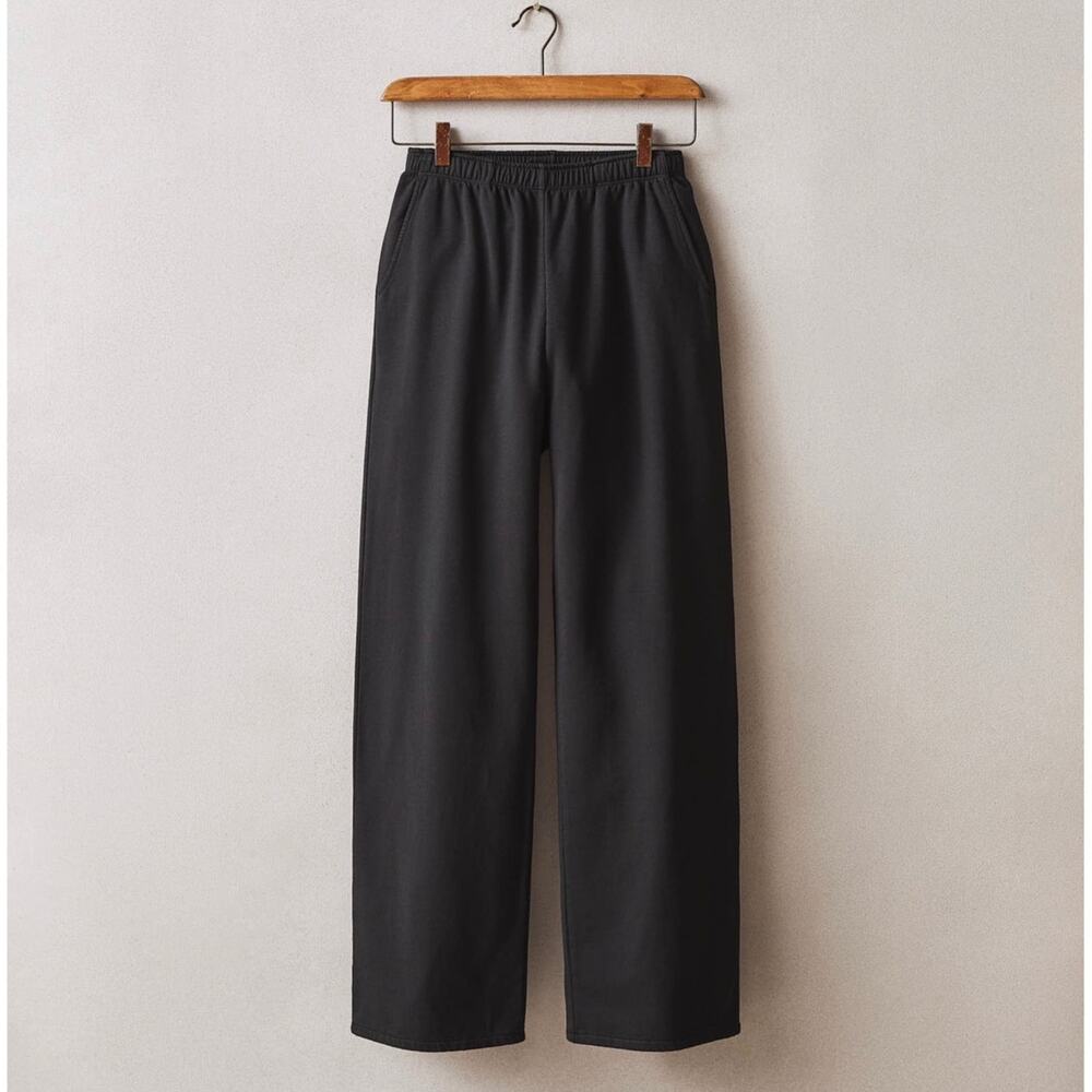 American Giant Women's Modal Fleece Straight Pant Black Size Medium NWOT